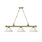 Z-Lite Cordon 3 Light Billiard, Rubbed Brass & White Linen 2306-3RB-AWL14 - alternate 7